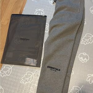 Essentials Gray Sweatpants Comfortable Joggers